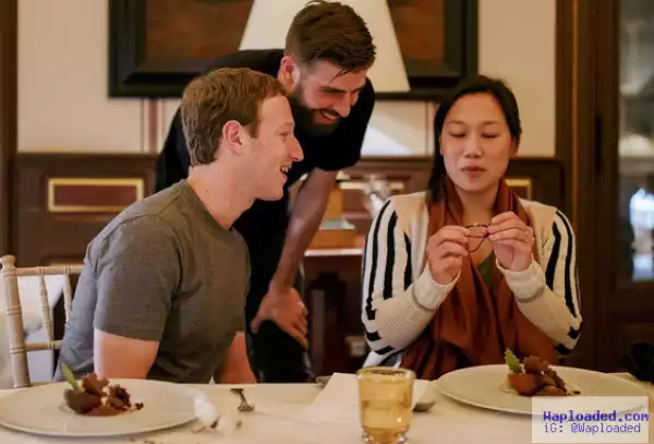 Gerard Pique Dines With C.E.O Of Facebook, Mark Zuckerberg And His Wife In Barcelona